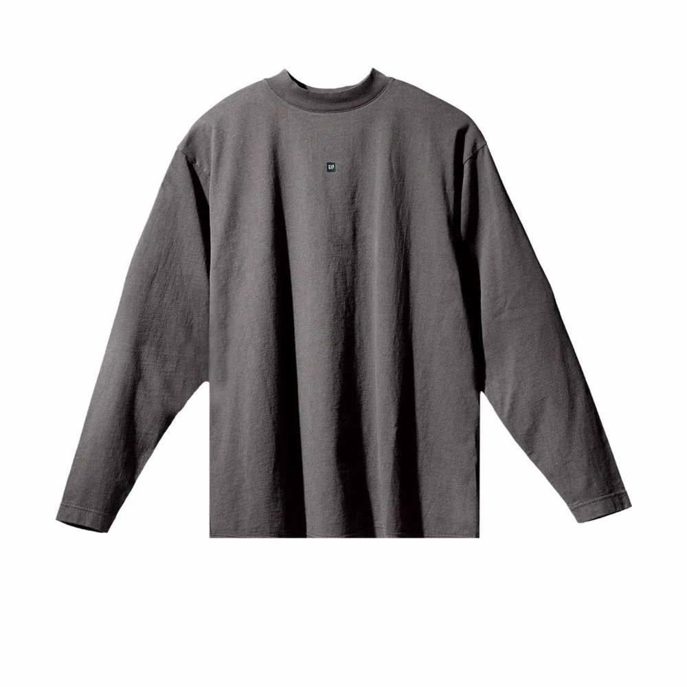 YEEZY Gap Engineered by Balenciaga Logo Long-Sleeve Tee 'Dark Grey' STREETWEAR